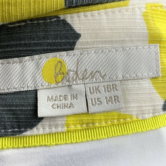 Boden Pencil Lemons Floral Modern Size 14R Skirt - Picture 7 of 8